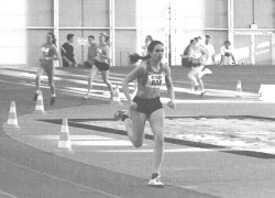 Natascha Rother (Foto) h�ngte sich beim 800m-Lauf an Lilli Schwarzkopf, die sowohl die 800 m als auch den F�nfkampf gewann