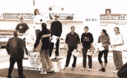 Siegerehrung Frankfurt-Kalbach 2002 Hallenf�nfkampf weibliche Jugend A