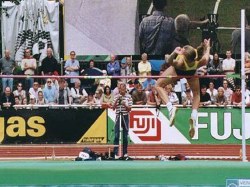 Karin Ertl war zwar mit 1,80m beste Hochspringerin der deutschen Teilnehmerinnen, aber in der Endabrechung nutzte ihr das für die EM-Qualifikation wenig